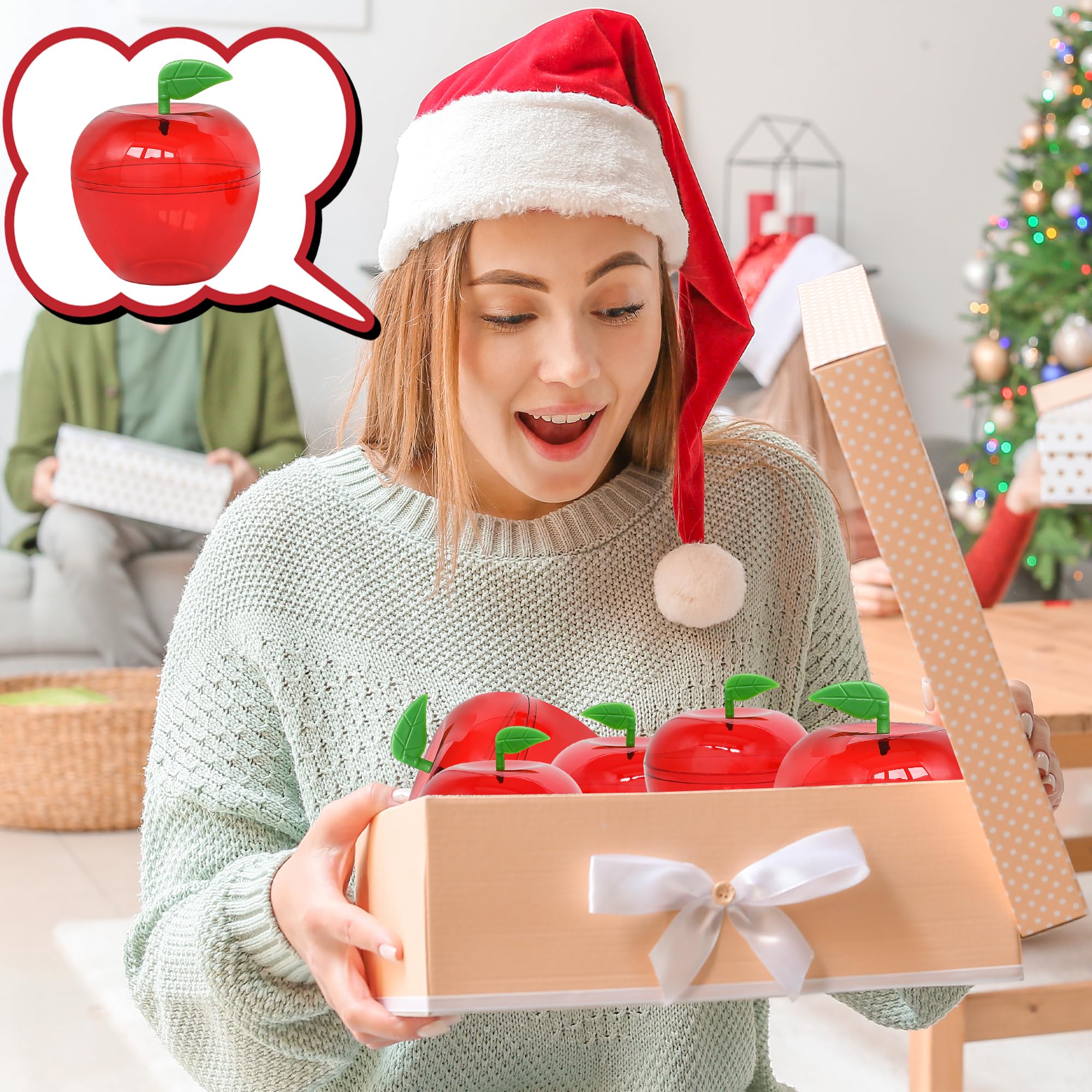 5/10pcs Apple Containers Snow  - огляд і ціна Event Party Box