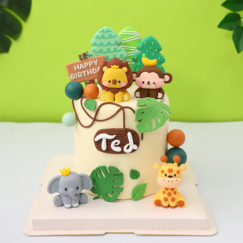 New Forest Jungle Animals Cake - огляд і ціна Event Supplies