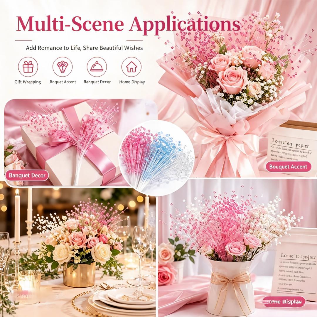 100PC 4mm x 24cm Spurting Whit - огляд і ціна Centerpiece Stick
