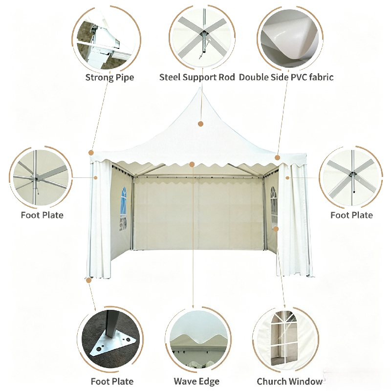 Customizable White Pagoda Tent - огляд і ціна Event & Party Supply Photos